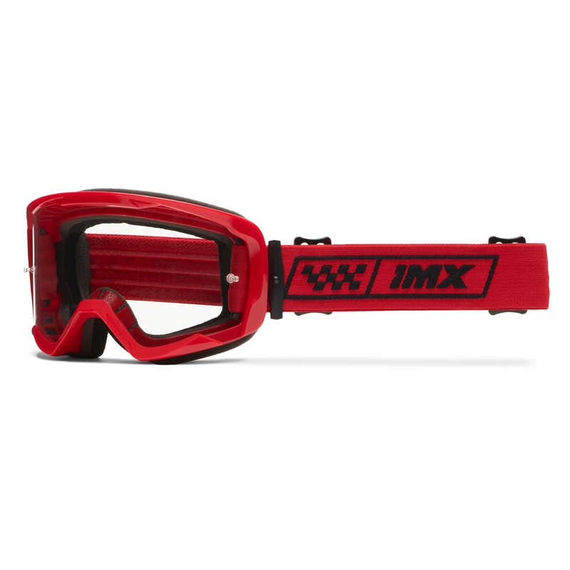 Γυαλιά motocross iMX Endurance Race κόκκινα με καπνιστό plexi