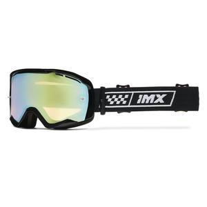 Γυαλιά motocross iMX Endurance Race μαύρο και λευκό με plexi ιριδίου