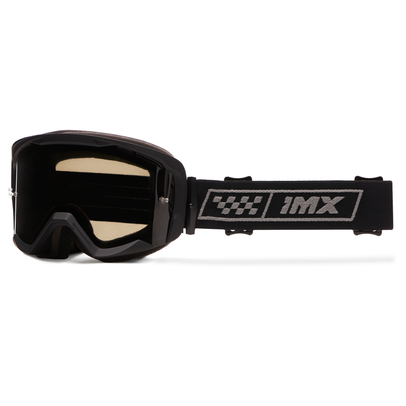 Γυαλιά iMX Endurance Race Motocross μαύρα και γκρι με καπνιστό plexi