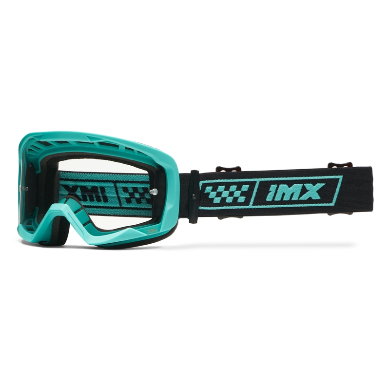 Γυαλιά motocross iMX Endurance Race τυρκουάζ-μαύρο με plexi ιριδίου