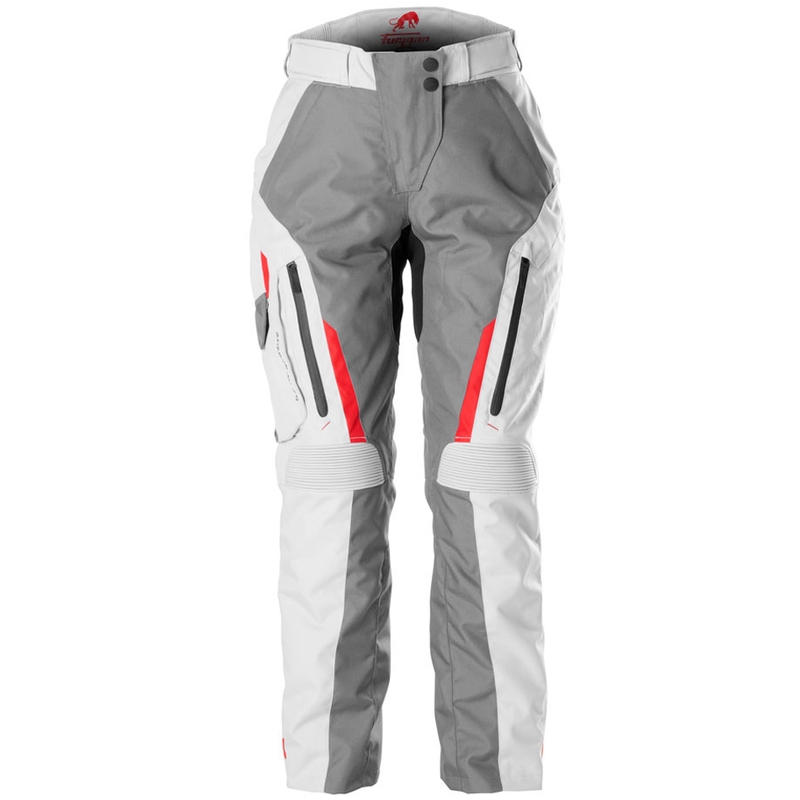 Furygan Killington Lady Γκρι Μπεζ Κόκκινο Παντελόνι Μοτοσικλέτας