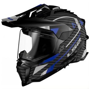 Κράνος μοτοσικλέτας Enduro LS2 MX701 C Explorer Adventure μπλε