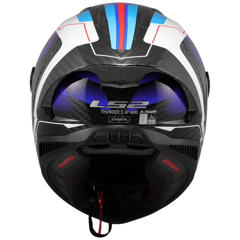 Ακέραιο κράνος μοτοσικλέτας LS2 FF805 Thunder C GP Aero Raute μπλε-κόκκινο