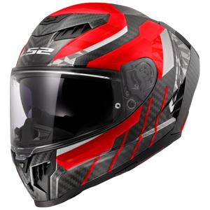 Ενσωματωμένο κράνος μοτοσικλέτας LS2 FF807 Dragon Trax κόκκινο