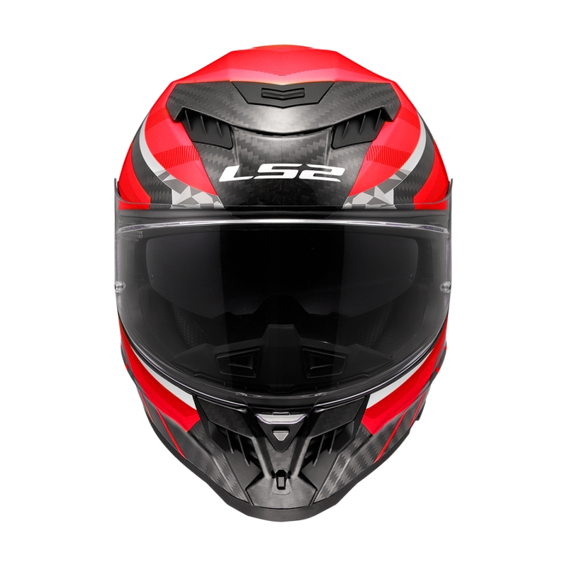 Ενσωματωμένο κράνος μοτοσικλέτας LS2 FF807 Dragon Trax κόκκινο