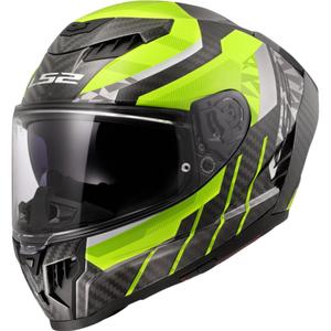 Integral κράνος μοτοσικλέτας LS2 FF807 Dragon Trax fluo κίτρινο