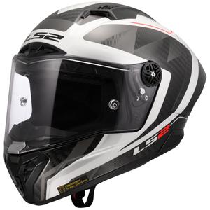 Ενσωματωμένο κράνος μοτοσικλέτας LS2 FF805 Thunder C GP Aero Raute λευκό-γκρι