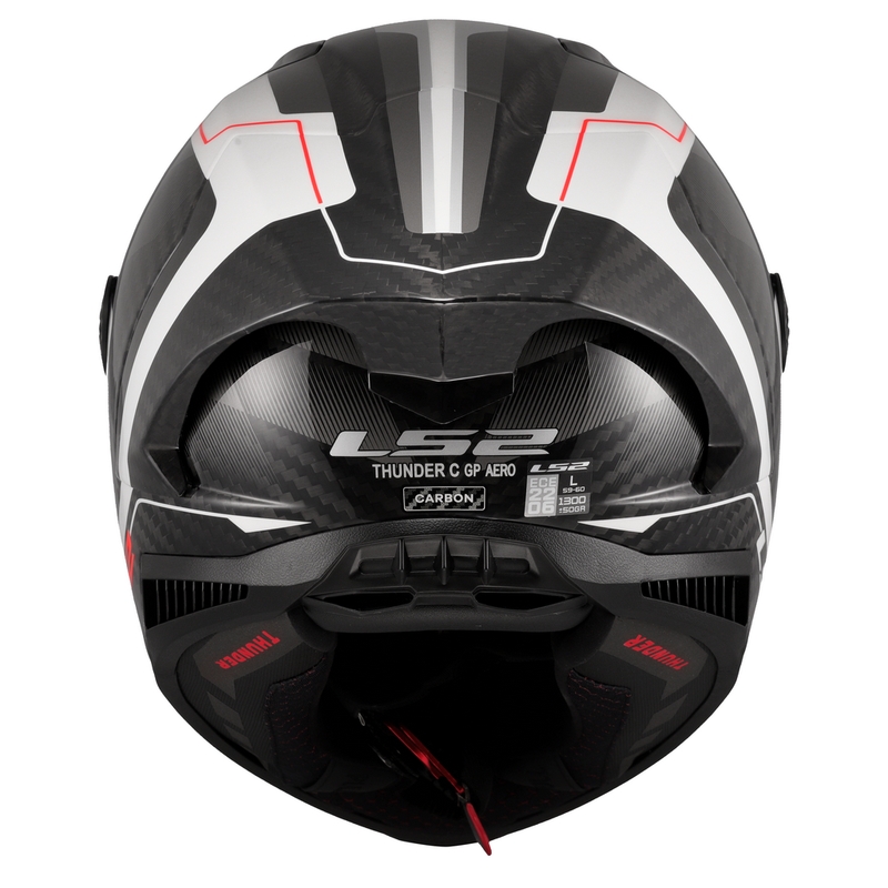 Ενσωματωμένο κράνος μοτοσικλέτας LS2 FF805 Thunder C GP Aero Raute λευκό-γκρι