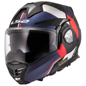 LS2 FF901 Advant X Ultra μπλε-κόκκινο αναδιπλούμενο κράνος μοτοσικλέτας