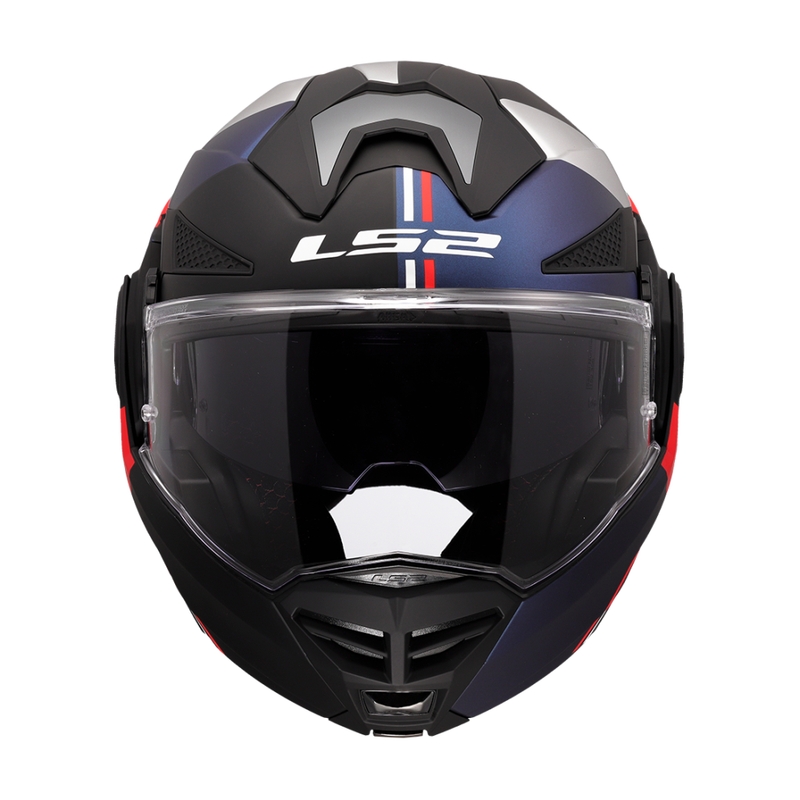 LS2 FF901 Advant X Ultra μπλε-κόκκινο αναδιπλούμενο κράνος μοτοσικλέτας