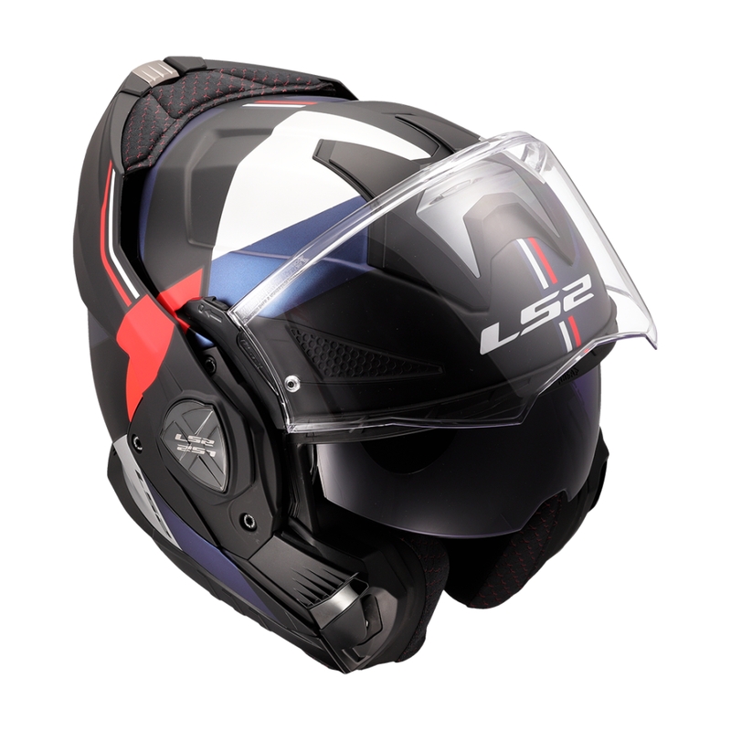 LS2 FF901 Advant X Ultra μπλε-κόκκινο αναδιπλούμενο κράνος μοτοσικλέτας