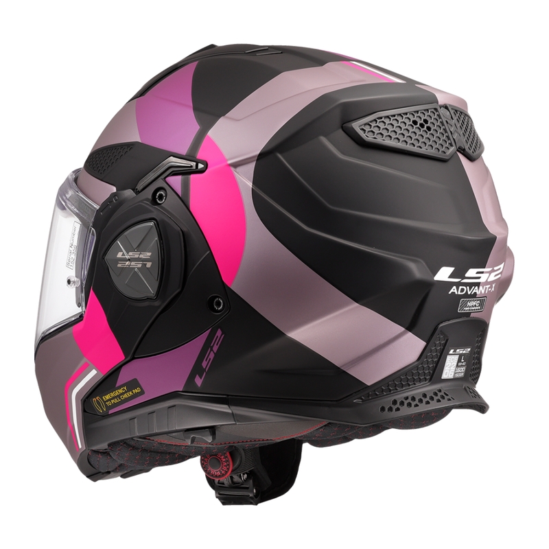 LS2 FF901 Advant X Ultra γκρι-μωβ αναδιπλούμενο κράνος μοτοσικλέτας