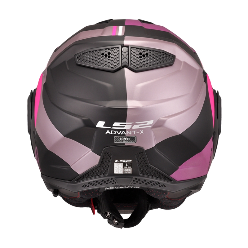 LS2 FF901 Advant X Ultra γκρι-μωβ αναδιπλούμενο κράνος μοτοσικλέτας