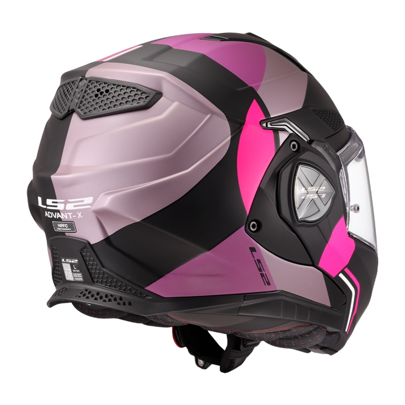 LS2 FF901 Advant X Ultra γκρι-μωβ αναδιπλούμενο κράνος μοτοσικλέτας