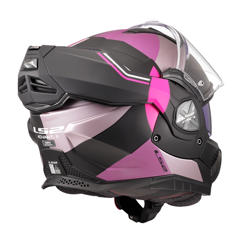 LS2 FF901 Advant X Ultra γκρι-μωβ αναδιπλούμενο κράνος μοτοσικλέτας