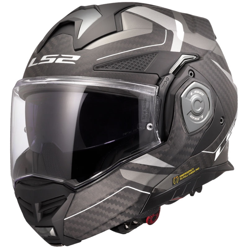 LS2 FF901 Advant X C Horizon ασημί-γκρι κράνος μοτοσικλέτας flip-up