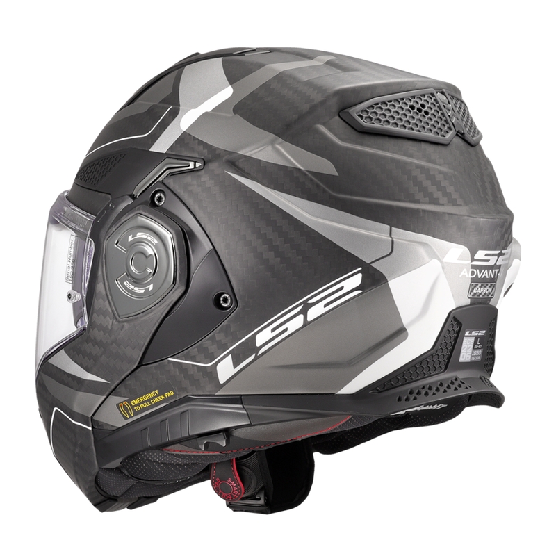 LS2 FF901 Advant X C Horizon ασημί-γκρι κράνος μοτοσικλέτας flip-up