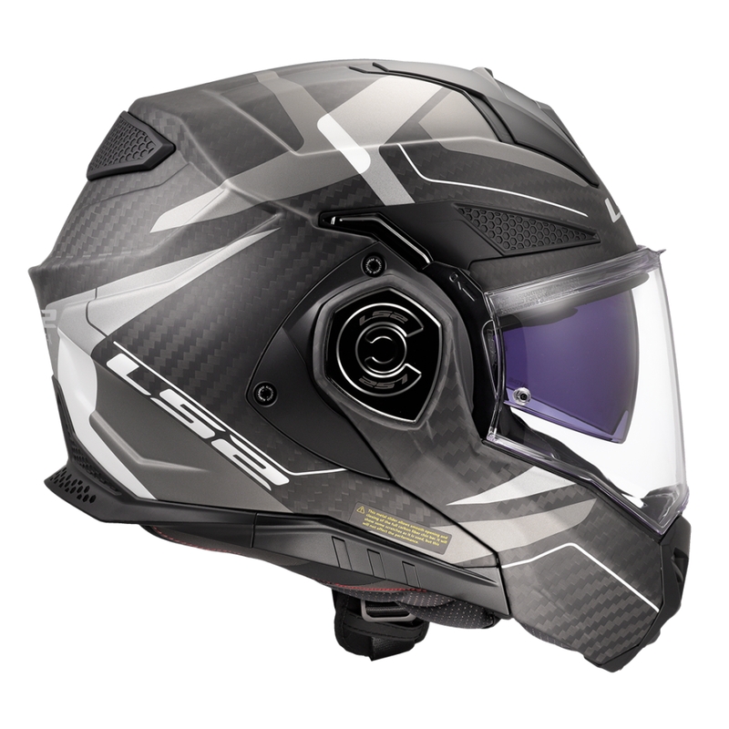 LS2 FF901 Advant X C Horizon ασημί-γκρι κράνος μοτοσικλέτας flip-up
