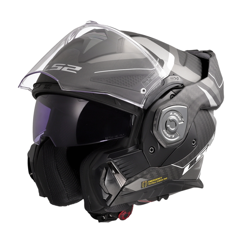 LS2 FF901 Advant X C Horizon ασημί-γκρι κράνος μοτοσικλέτας flip-up