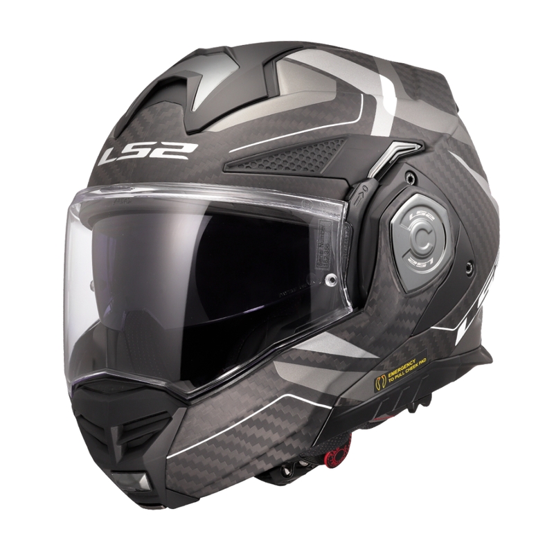 LS2 FF901 Advant X C Horizon ασημί-γκρι κράνος μοτοσικλέτας flip-up