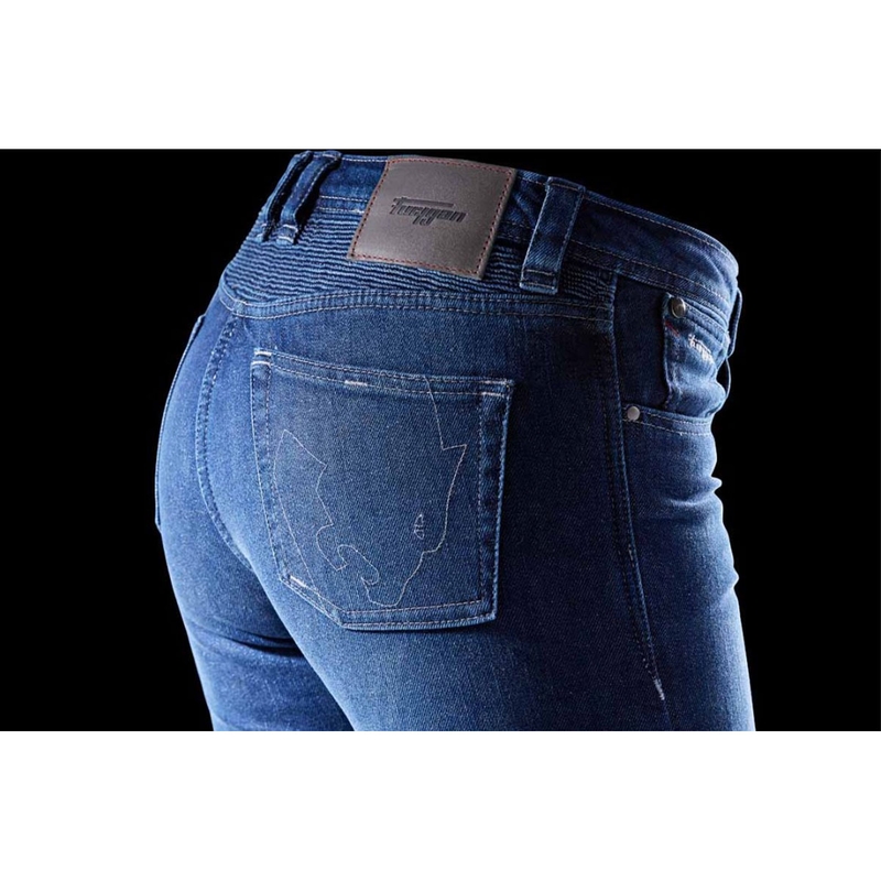 Γυναικείο Furygan Purdey Evo Slim μπλε τζιν μοτοσικλέτας