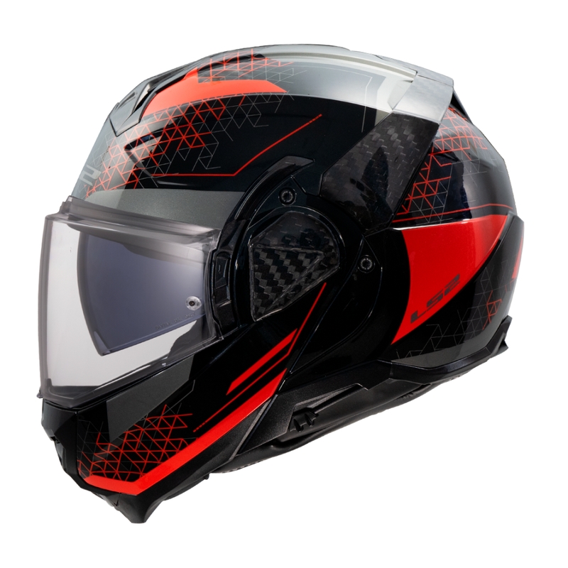 Αναδιπλούμενο κράνος μοτοσικλέτας LS2 FF910 Advant II Astral red