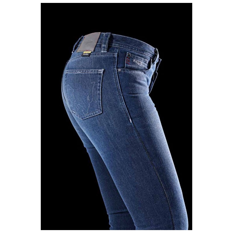 Γυναικείο Furygan Kate X Kevlar® Ίσιο μπλε τζιν μοτοσικλέτας