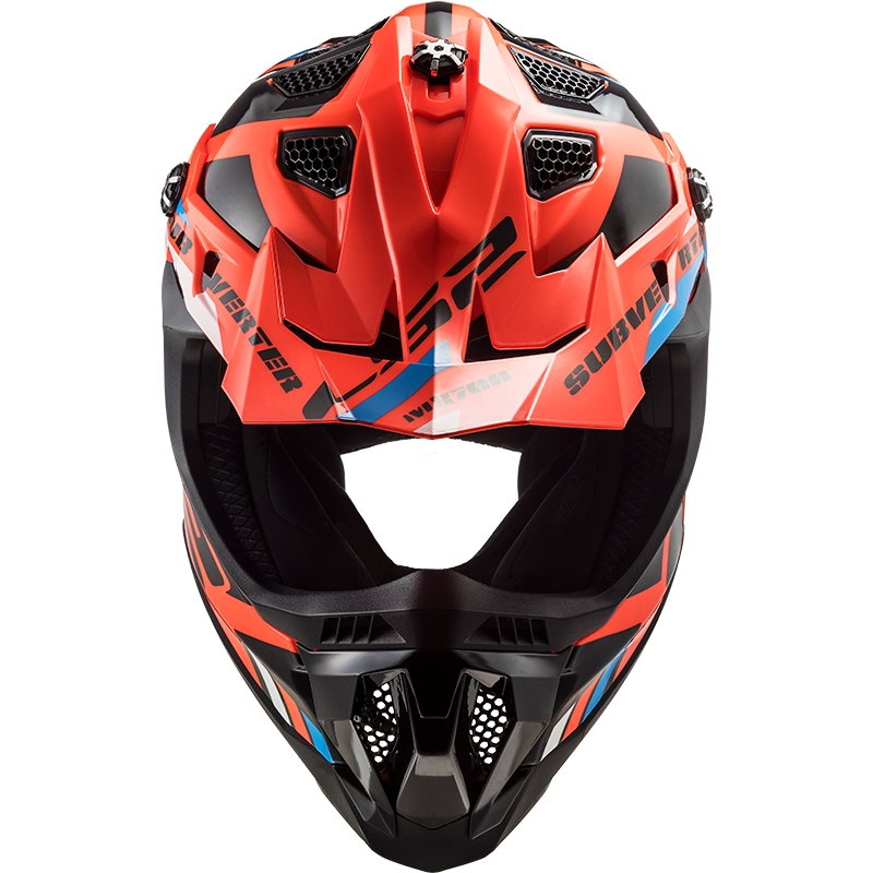 Κράνος Motocross LS2 MX700 Subverter Stomp πορτοκαλί-μαύρο