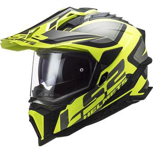 Κράνος μοτοσικλέτας Enduro LS2 MX701 C Explorer Alter ματ μαύρο-κίτρινο φλούο