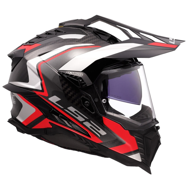 Κράνος μοτοσικλέτας Enduro LS2 MX701 Explorer C Frontier II κόκκινο