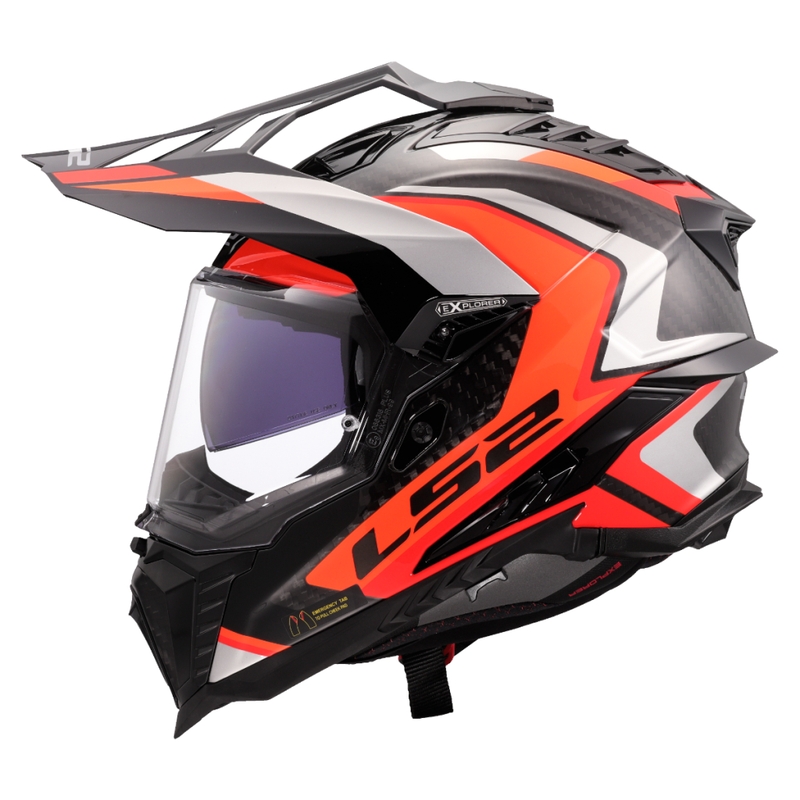 Κράνος μοτοσικλέτας Enduro LS2 MX701 Explorer C Frontier II πορτοκαλί