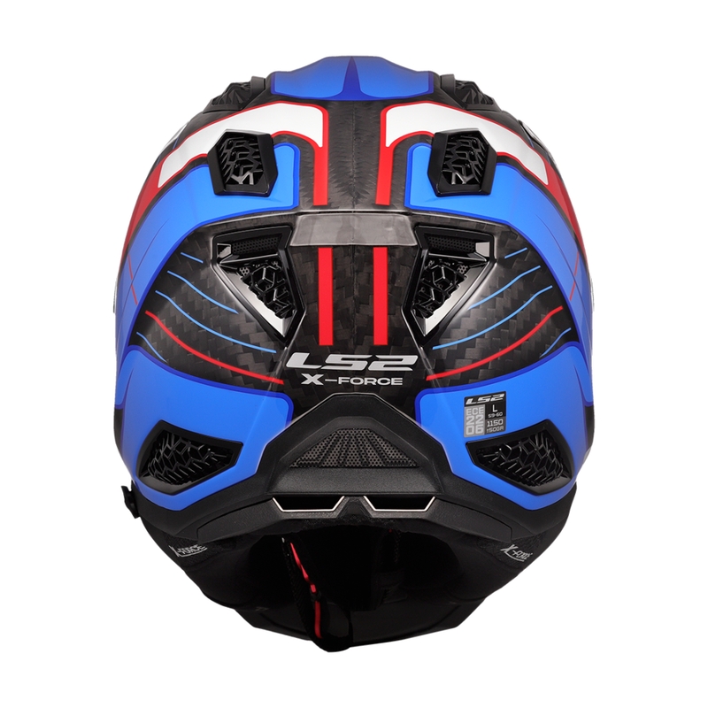 Κράνος Motocross LS2 MX703 X-Force Galuo λευκό-κόκκινο-μπλε