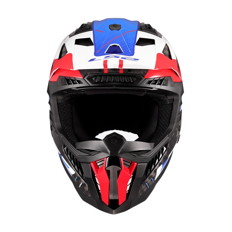 Κράνος Motocross LS2 MX703 X-Force Galuo λευκό-κόκκινο-μπλε