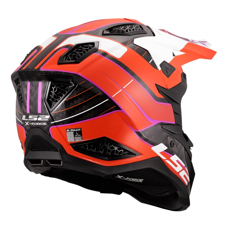 Κράνος Motocross LS2 MX703 X-Force Galuo πορτοκαλί