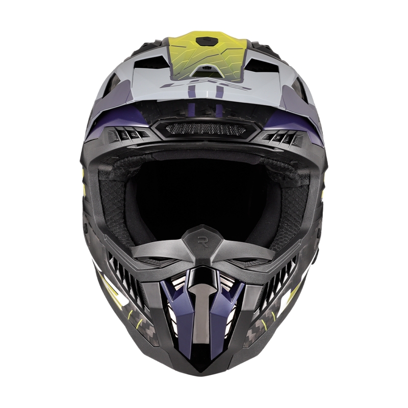 Κράνος Motocross LS2 MX703 X-Force Galuo γκρι-κίτρινο-φλούο-κίτρινο