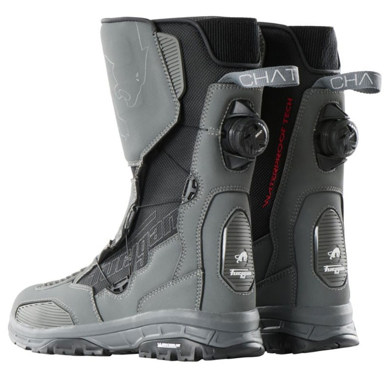 Furygan Chattan D3O® WP γκρι και μαύρες μπότες μοτοσικλέτας