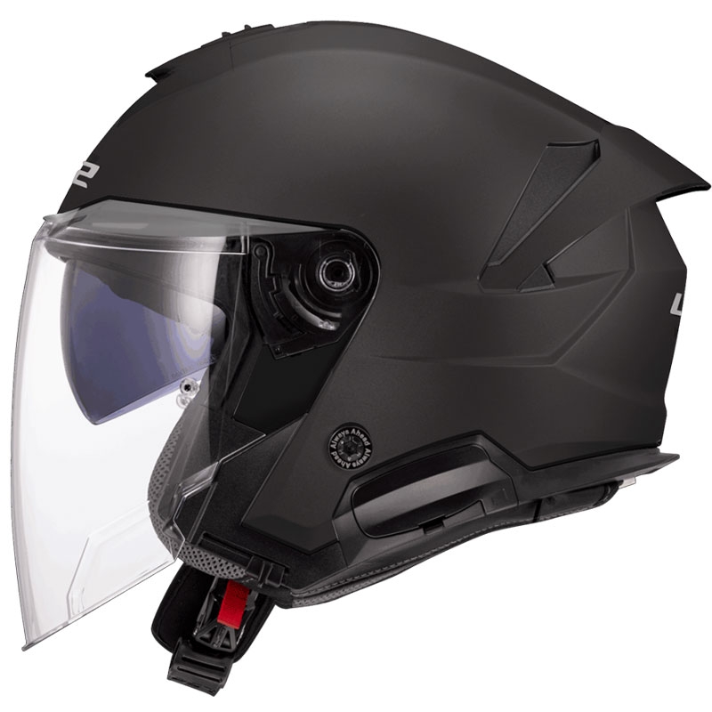 Ανοιχτό κράνος μοτοσικλέτας LS2 OF618 Verso II Solid Matte Black
