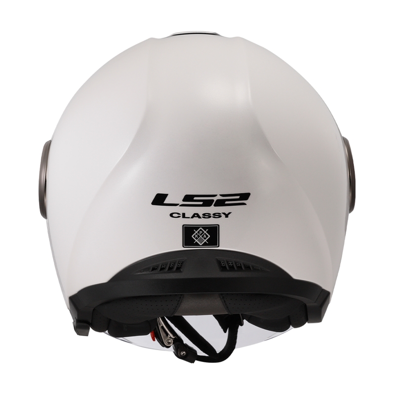 Ανοιχτό κράνος μοτοσικλέτας LS2 OF620 Classy Solid White