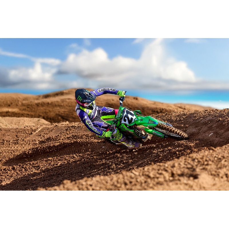 Alpinestars Supertech Limited Edition Dirt Studios Motocross Παντελόνι λευκό-μωβ-ροζ-φλούο κίτρινο