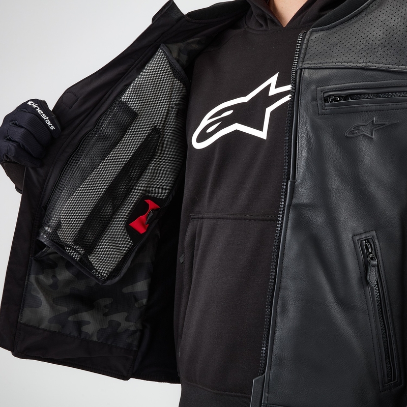 Γιλέκο αερόσακου Alpinestars TECH-AIR®3 V2 LEATHER system μαύρο