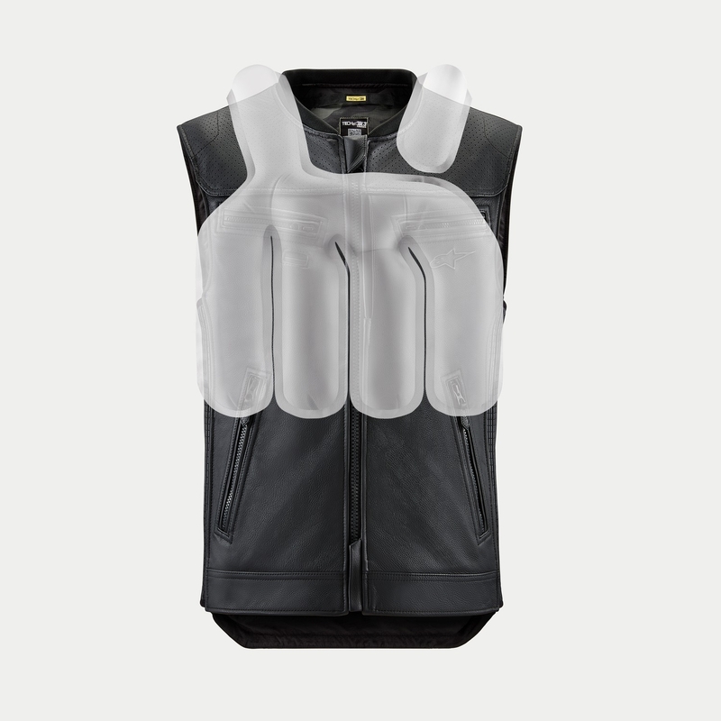 Γιλέκο αερόσακου Alpinestars TECH-AIR®3 V2 LEATHER system μαύρο