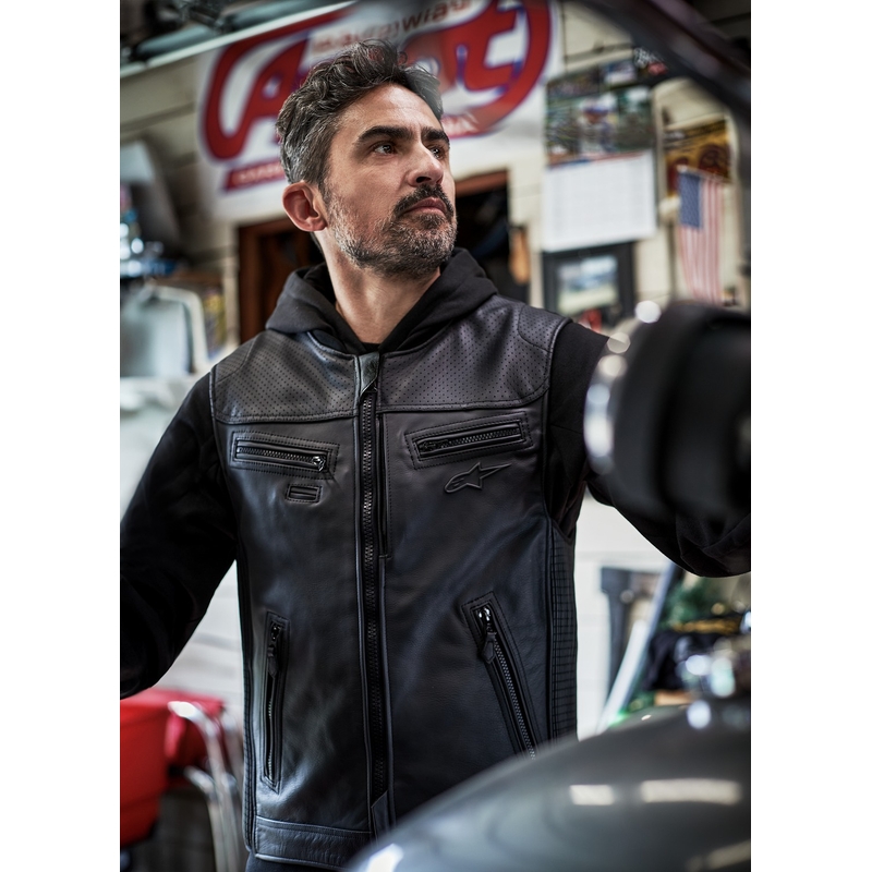 Γιλέκο αερόσακου Alpinestars TECH-AIR®3 V2 LEATHER system μαύρο