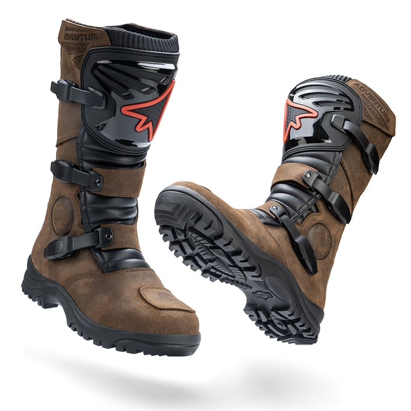 Μπότες μοτοσικλέτας Stylmartin Overlander WP καφέ