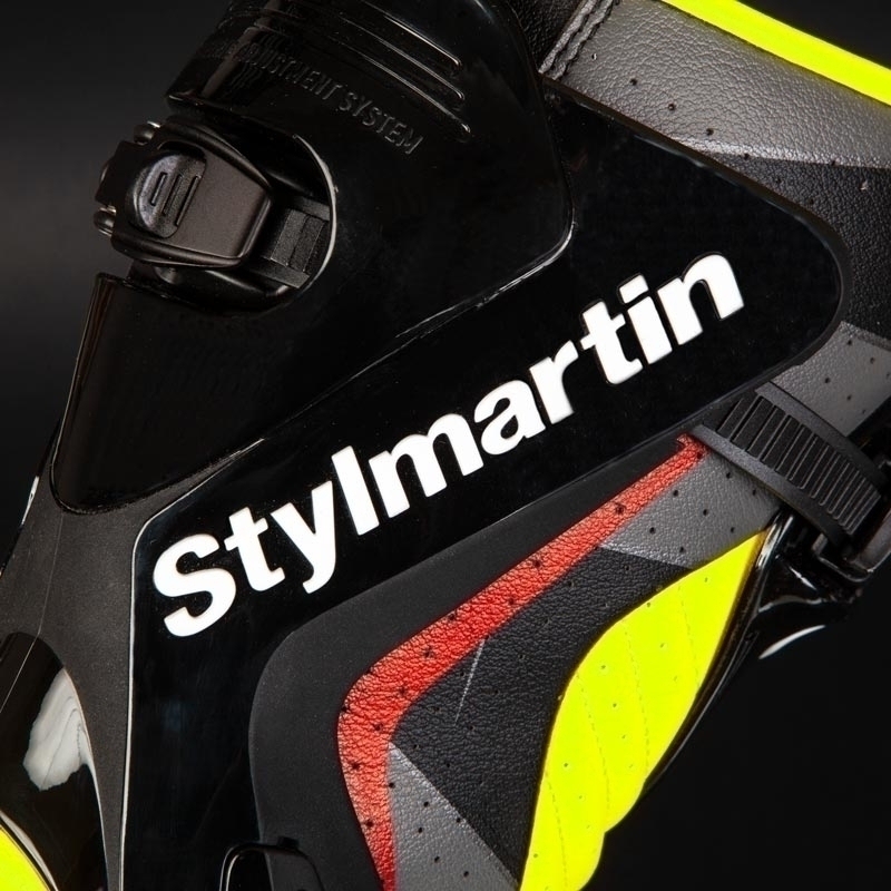 Stylmartin Stealth Evo Air μαύρες-φλούο κίτρινες μπότες μοτοσικλέτας