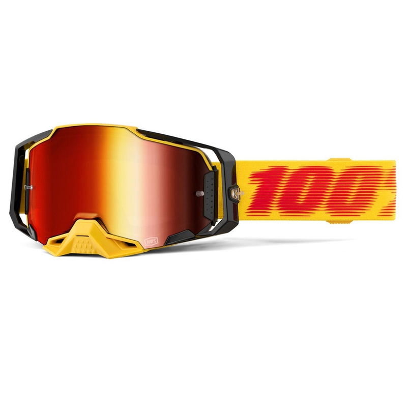 Γυαλιά motocross 100% ARMEGA Tetsu με κόκκινο plexi
