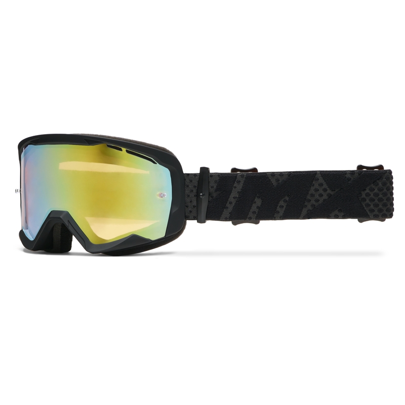 iMX Endurance Flip μαύρο-μαύρο γυαλιά motocross με πλεξιούχο ιρίδιο