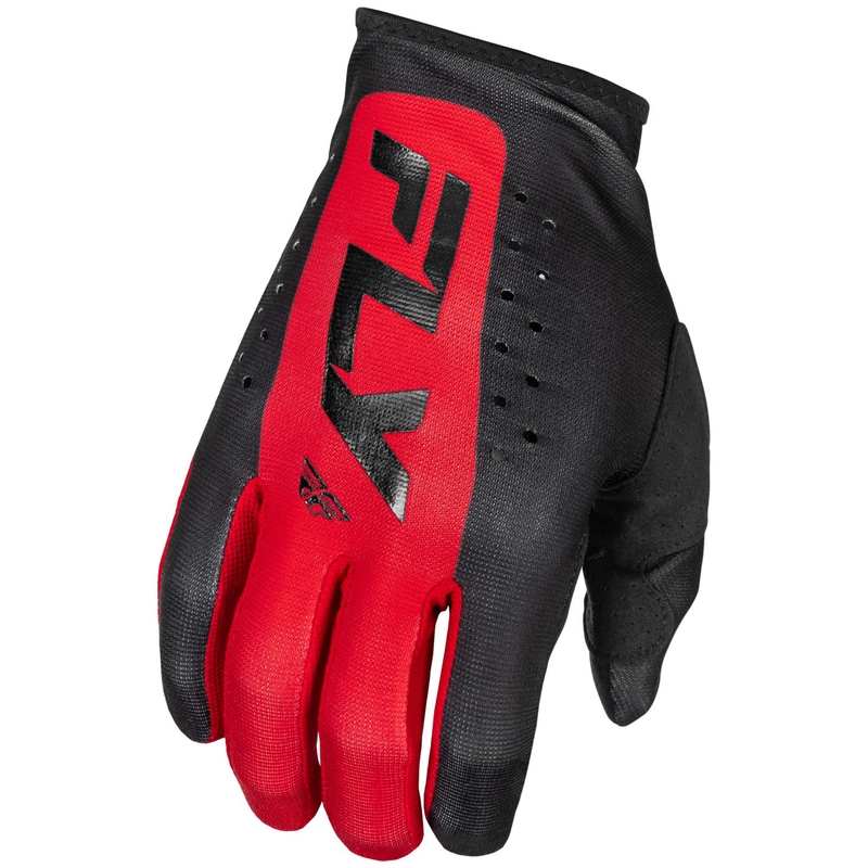 Γάντια motocross FLY Racing Lite μαύρα-κόκκινα