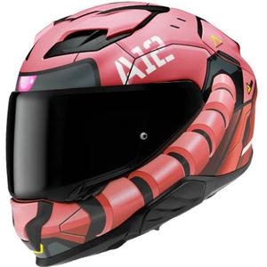 Ενσωματωμένο κράνος μοτοσικλέτας HJC F71 Zaku Bandai Namco MC1SF κόκκινο