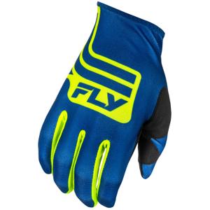 Γάντια Motocross FLY Racing Lite μπλε-κίτρινο-φλούο