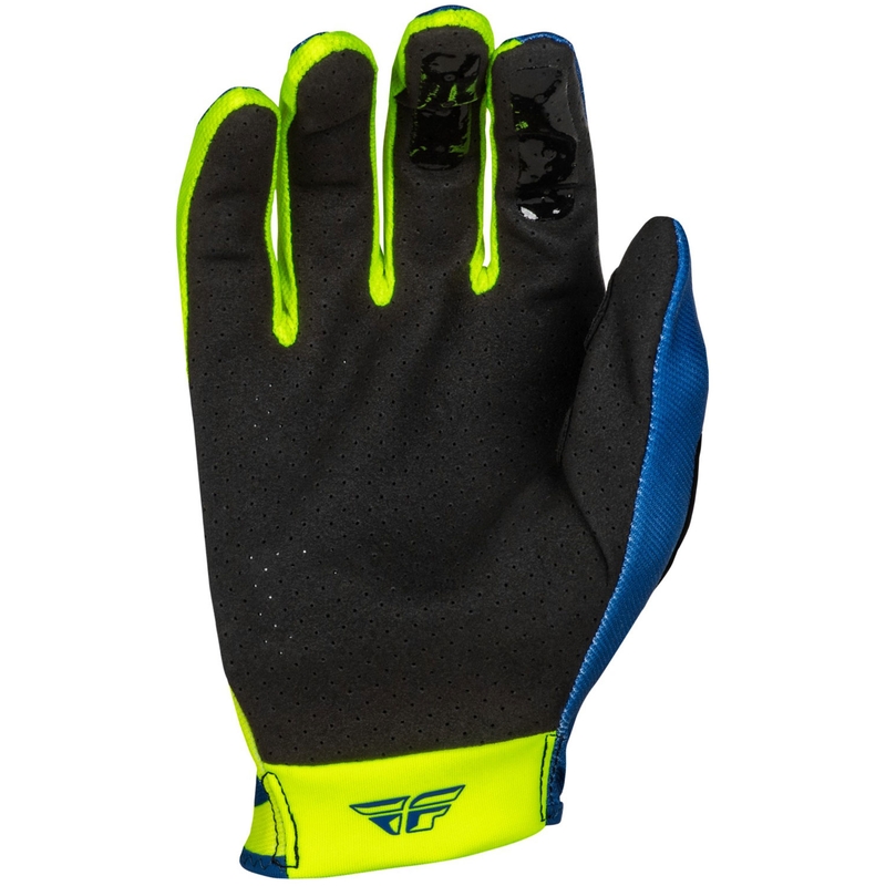 Γάντια Motocross FLY Racing Lite μπλε-κίτρινο-φλούο